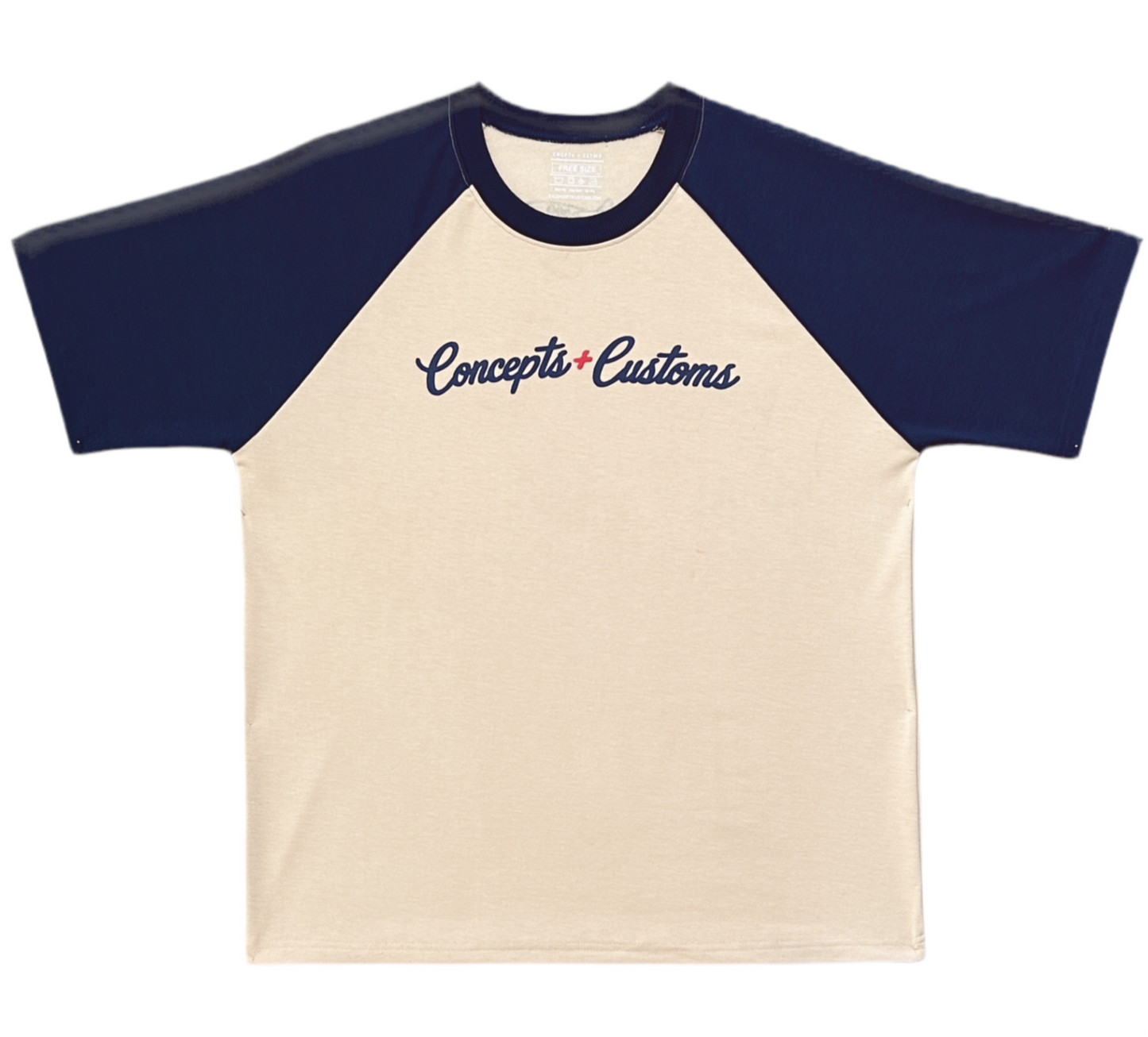 Autograph S/S Raglan Shirt - Warm Sand & Navy