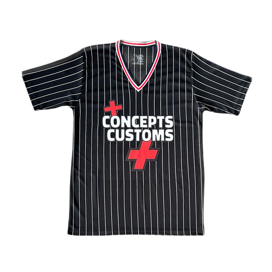 Pinstripe Exhibition Jersey - Black