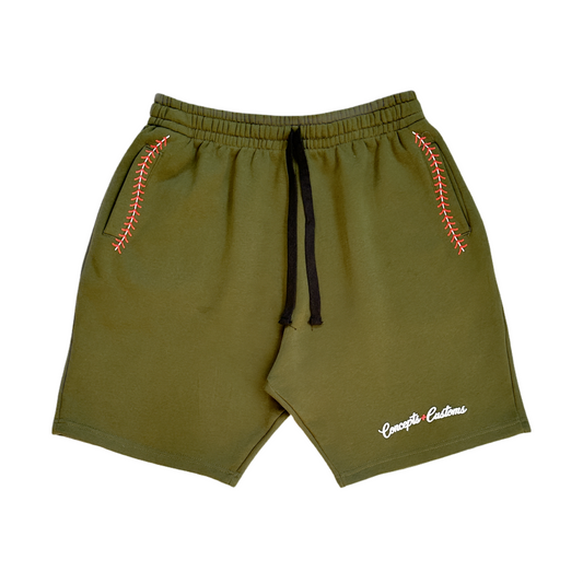 Ballpark Shorts - Olive Green