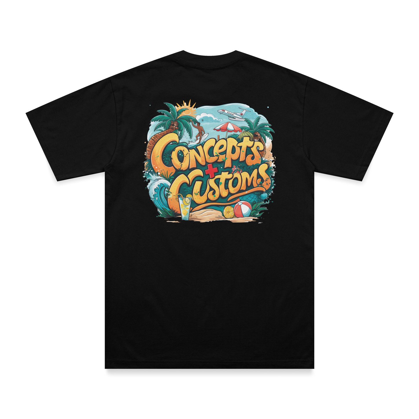 Exotic Escape Tee - Jet Black