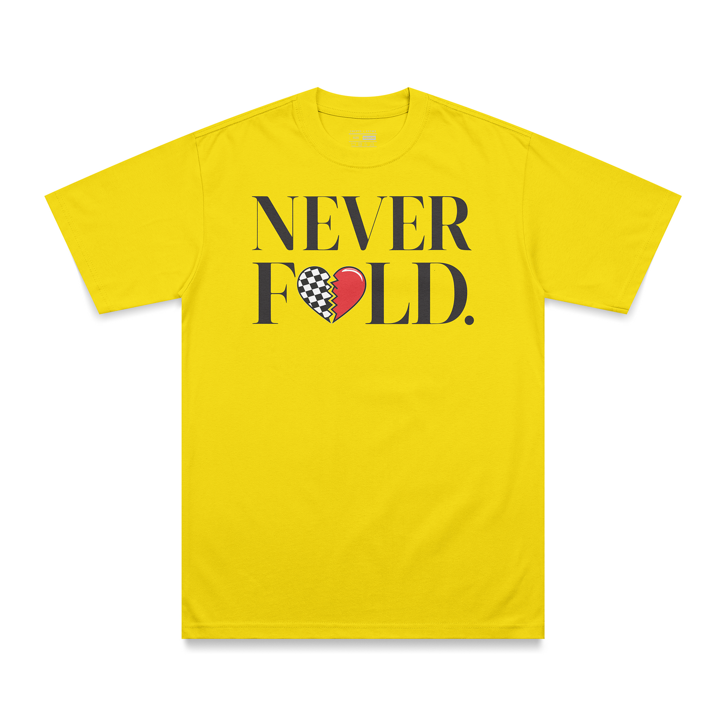 Never Fold Tee - Yellow