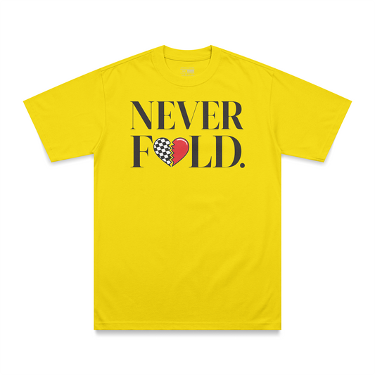 Never Fold Tee - Yellow